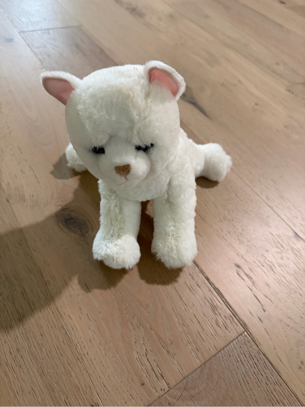 White Plush Kitten Douglas Stuffed Animal - Soft Cuddly Toy